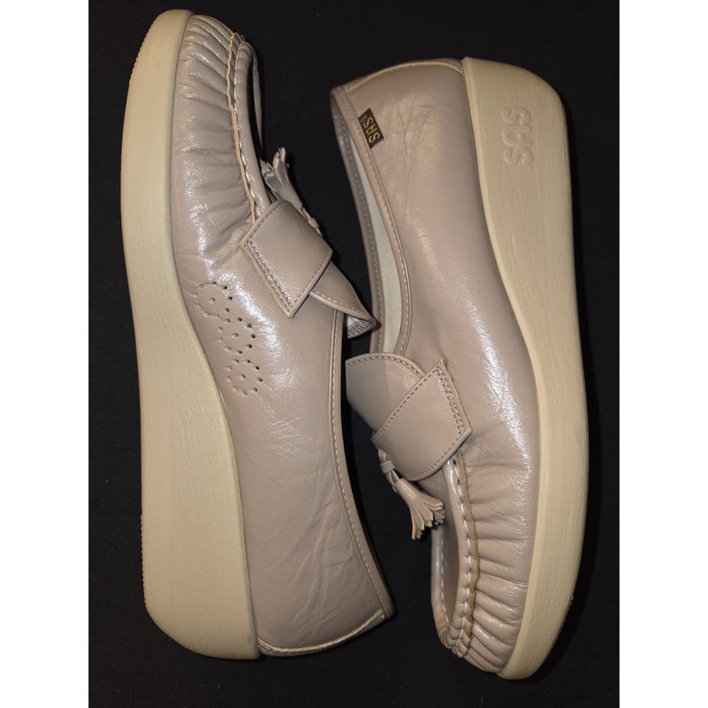 SAS Siesta Lace Up Loafer Tan Womens Size 9 N Width New!